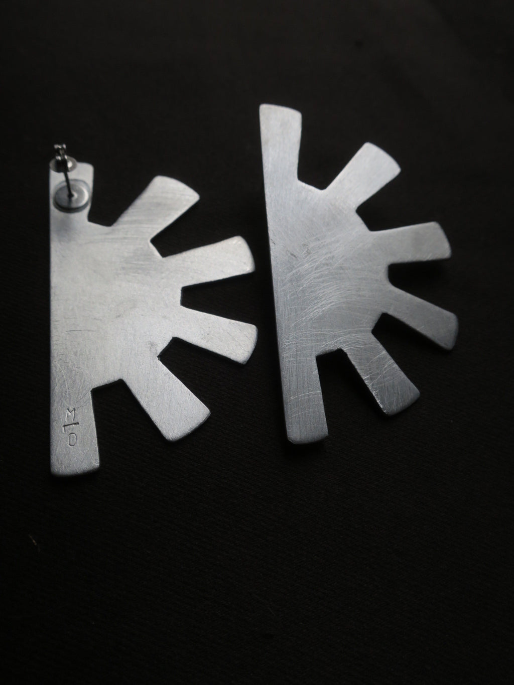 Les Soleils Incas - Boucles d'oreilles artisanales en aluminium